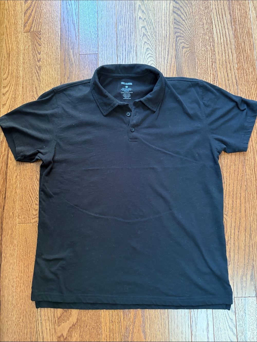 Men's Black Short-Sleeve Polo — Clean Casual Polo